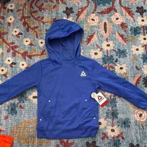 NWT • Reebok • Royal blue pullover hoodie